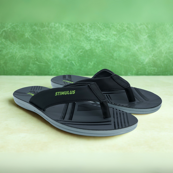 STG1009ASP STIMULUS SLIPPER BLACK GREY