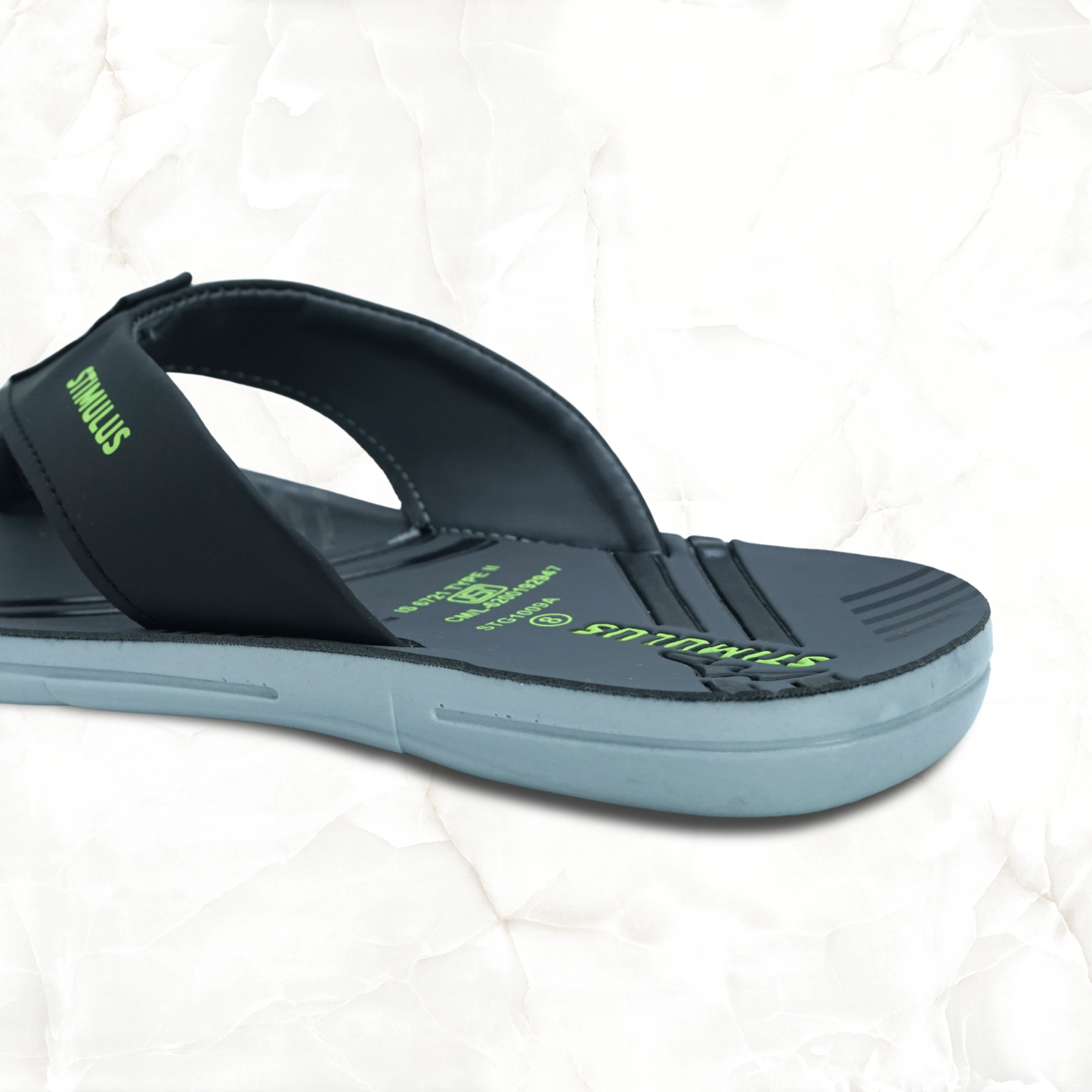 STG1009ASP STIMULUS SLIPPER BLACK GREY
