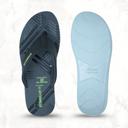 STG1009ASP STIMULUS SLIPPER BLACK GREY