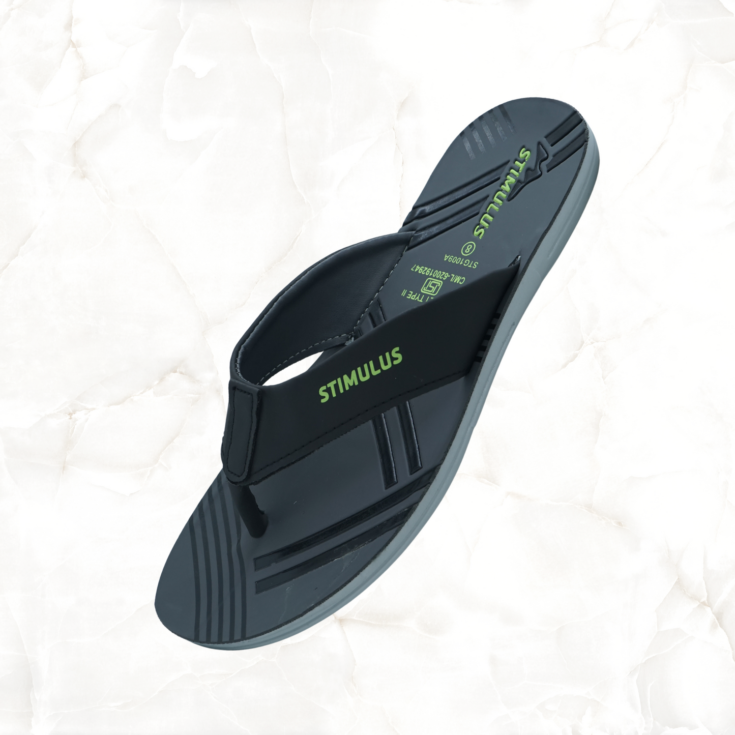 STG1009ASP STIMULUS SLIPPER BLACK GREY